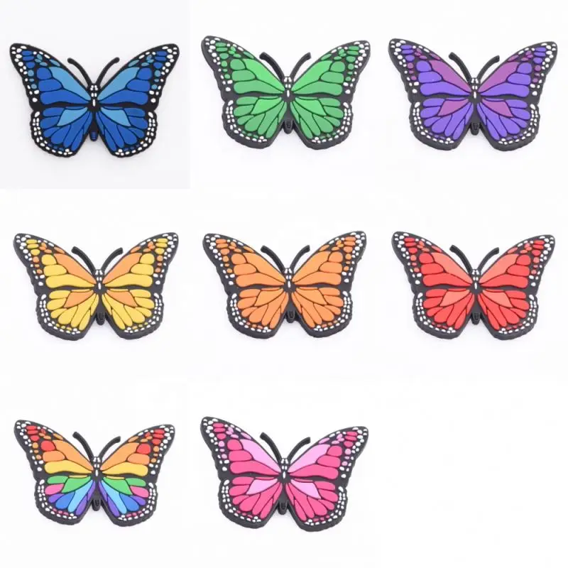 

Popular Black Girl Magic Designer Charm Shoe Decoration Accessories Butterfly PVC Shoe Charms fit Wristbands Kids Gift, Mix model and color