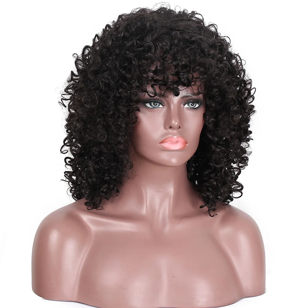 

OMG curly wig short synthetic wig curly synthetic wig, As our picture