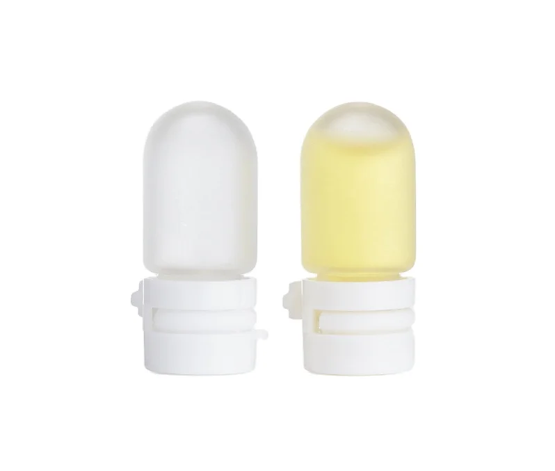 

Custom 1.5ml frosted Small bulb shape glass bottle cosmetic for essential oil glass bottles for traveling