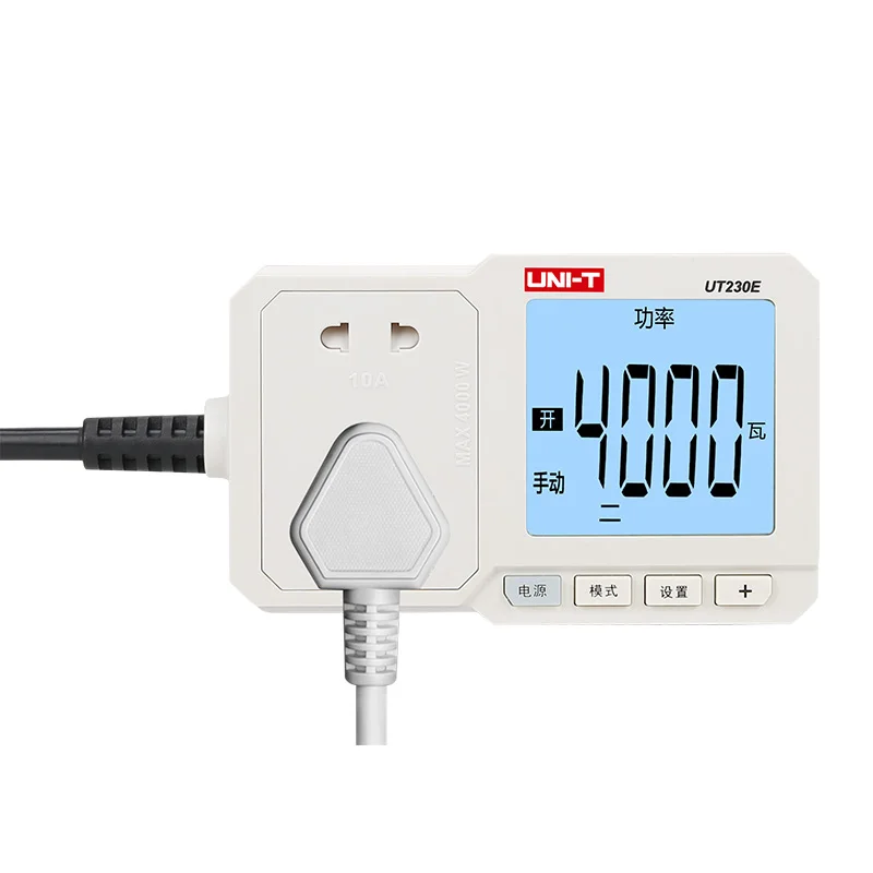UNI-T UT230E 1W ~ 4000W Thời Gian Đo Điện Ổ Cắm Quang Power Meter Mini