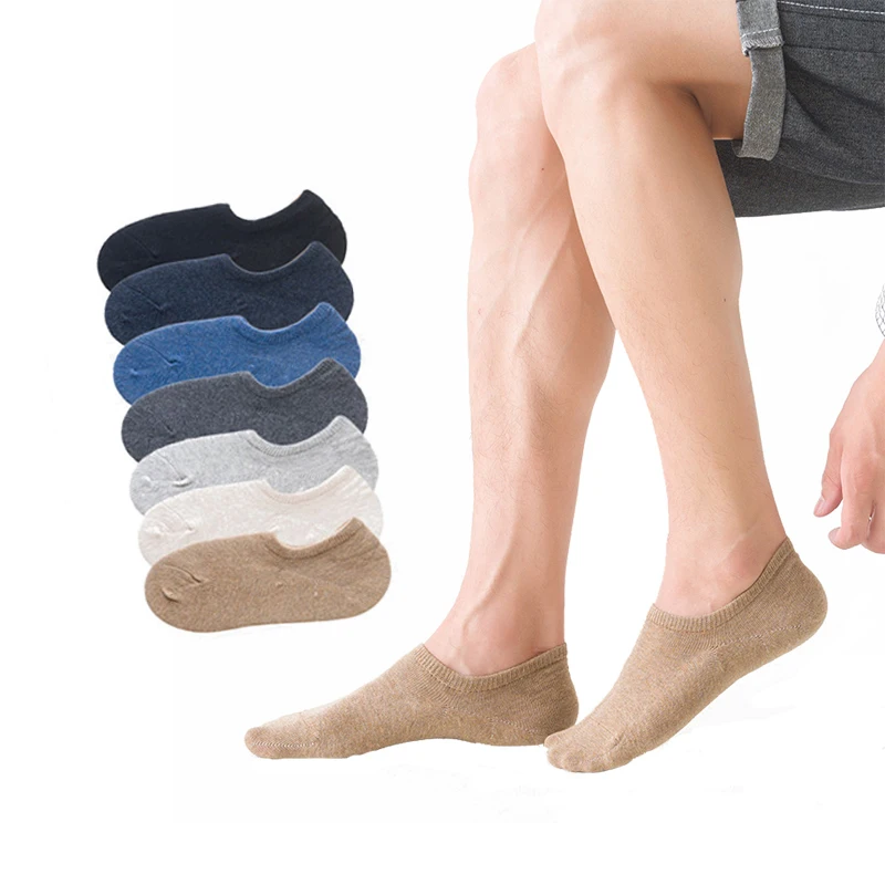 

For Mens Cotton Hosiery Solid Colour Breathable Low Cut Short Ankle Socks Casual Sports Socks