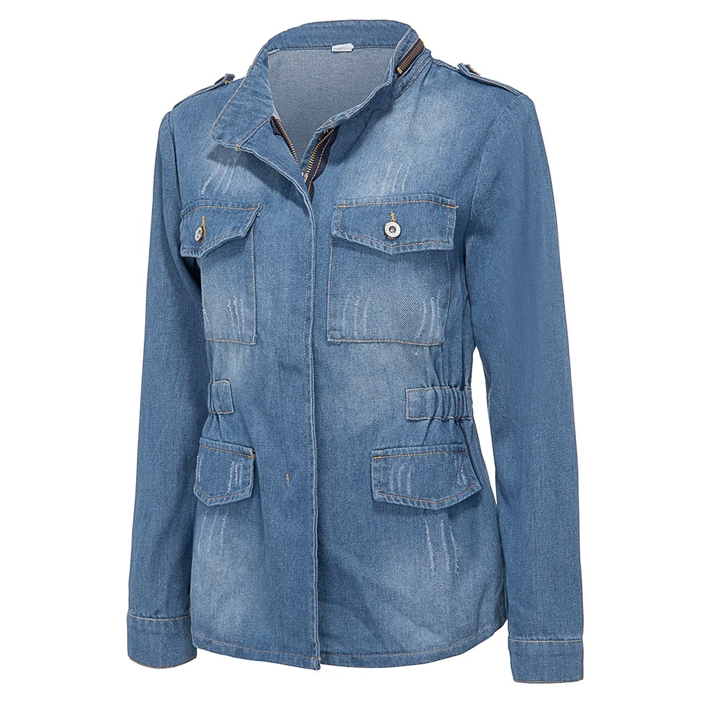 

Jean Jackets For Ladies 2020 Fashion Plus Women Jean Jacket Coats Blue Denim Jean Jacket, As pictures show