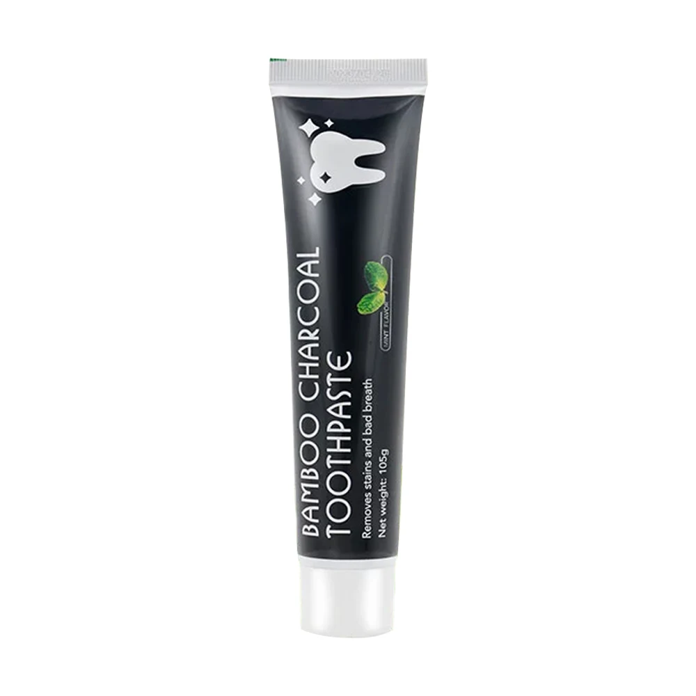 

Pure Natural Without Addition Activated Carbon Charcoal Teeth Whitening Bamboo Toothpaste Whitening Teeth Fresh, Black