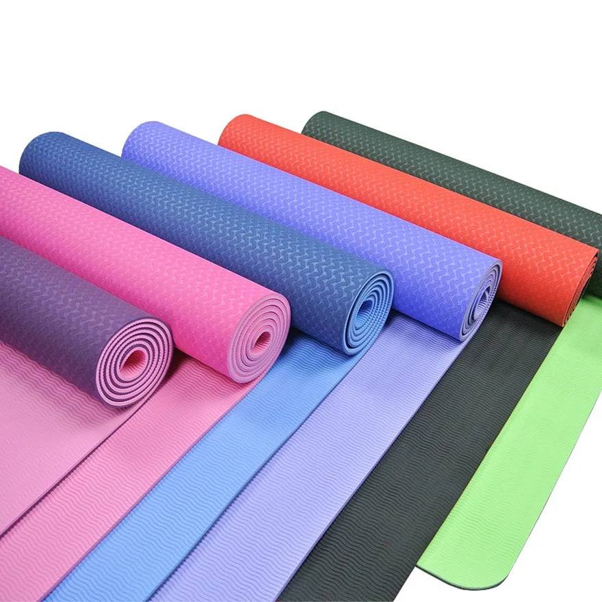 

Custom TPE ECO Friendly Exercise Mat Fitness Manufacturer Yoga Mat 8mm, Customized color