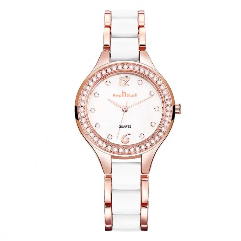 

fashion lady wrist crystal diamond watch rose gold bracelet dress ladies watches