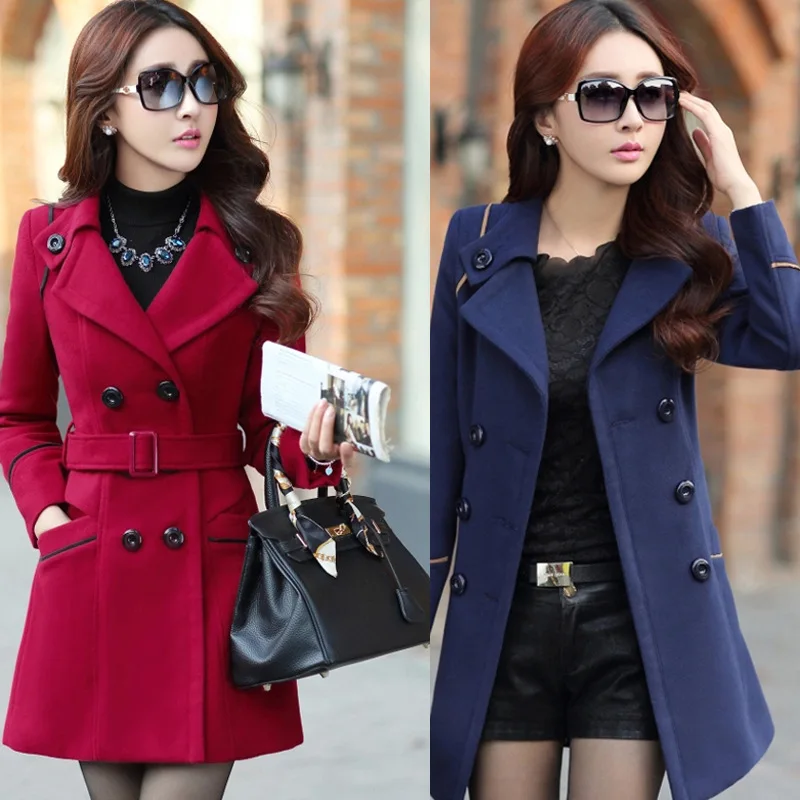 

China factor hot selling products Women Autumn Winter Coats Jackets Long Coats