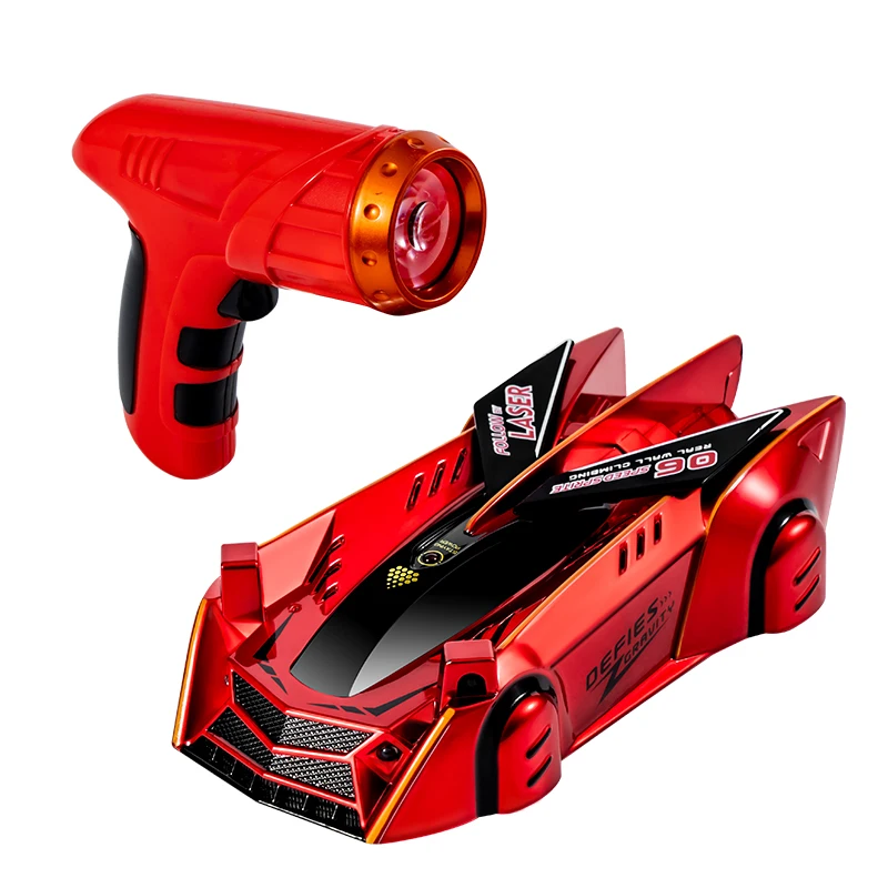 

2023 New Infrared Laser Chasing Light Wall Climbing Car Follow Light Sensing Car RC cars toy Vehicle Gift for Kids