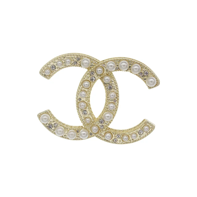 

Fashion Jewelry Golden Zircon Pearl Circle Brooch for Women Accessory Gift