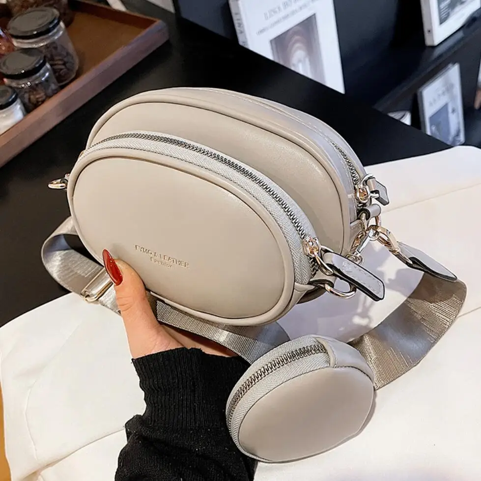 

Leather Round Small Female Bags Handbag, Blue, black,white or custom made