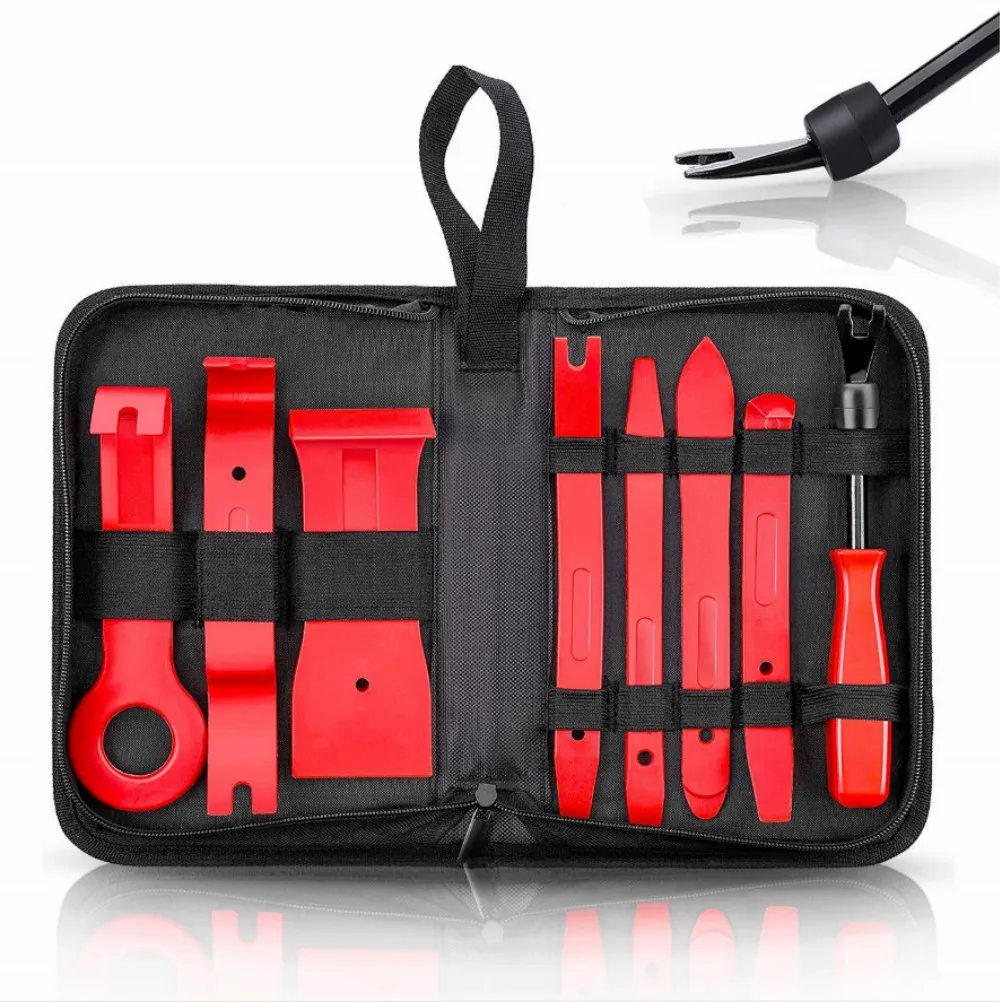 Auto Car Repair Trim Removal Tool Set Fastener Remover Panel Kit With Storage Bag
