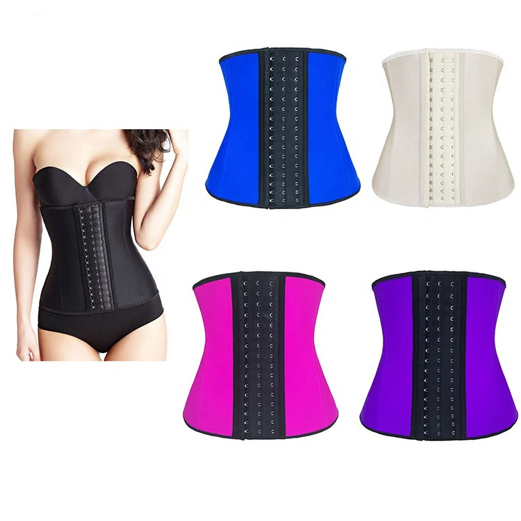 

ATBUTY Latex Custom Plus Size Waist Trainer Slimming Corset, Black