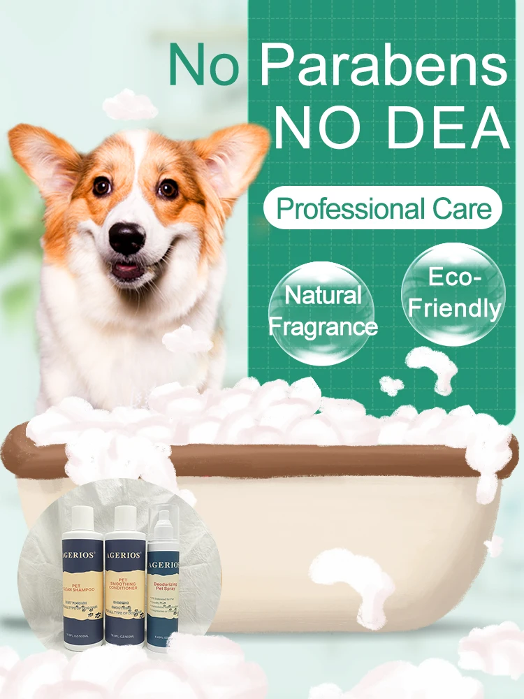 Champú Y Acondicionador Orgánico Para Mascotas,Productos De Limpieza Y Aseo Para Mascotas