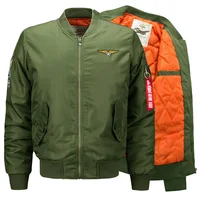 

Hot Sell Custom Logo Winter Jackette For Men Aviation Jacket Custom Bumper Jacket