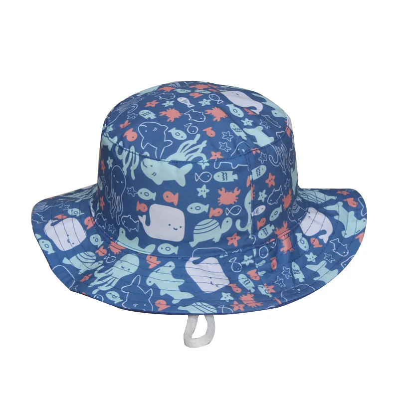 

UV Protection Summer Sunshade Wide Brim Hat Adjustable Baby Sun Hat baby bucket hat