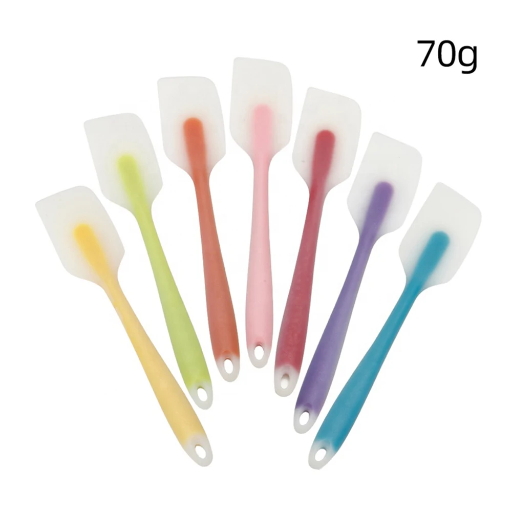 

Translucent Silicone Spatula Sets Heat Resistant Non-Stick Rubber Kitchen Essential Gadget Cake Tools, Orange/blue/green/yellow/pink/purple/red or customized