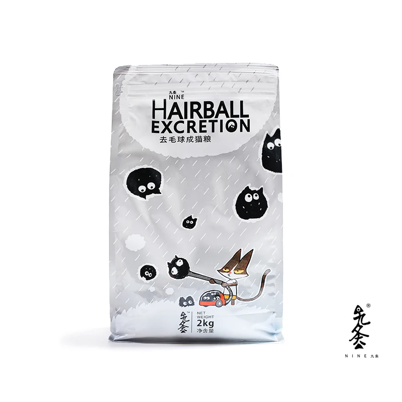 

Hairball Excertion Dry Food for Adult Cats 500g/bag