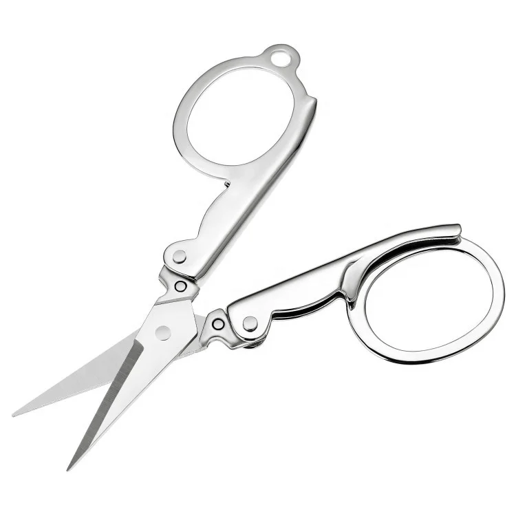 

Household Traveling Folding Scissors Stainless Steel Folding Sewing Thread Cutter