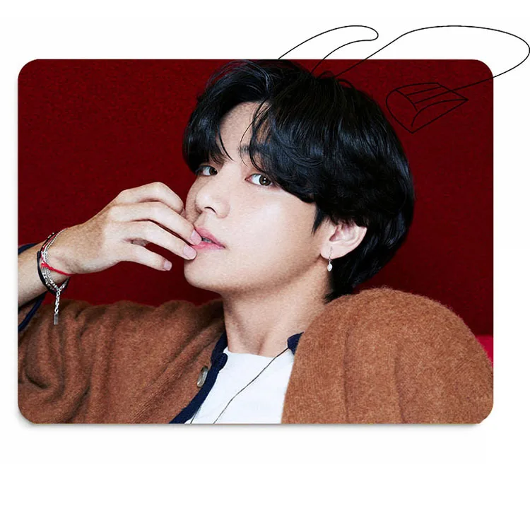 

EXO Regular 5 series Lay Edge Byun Baek-hyun Oh Se-hoon rubber mouse pad, Cmyk