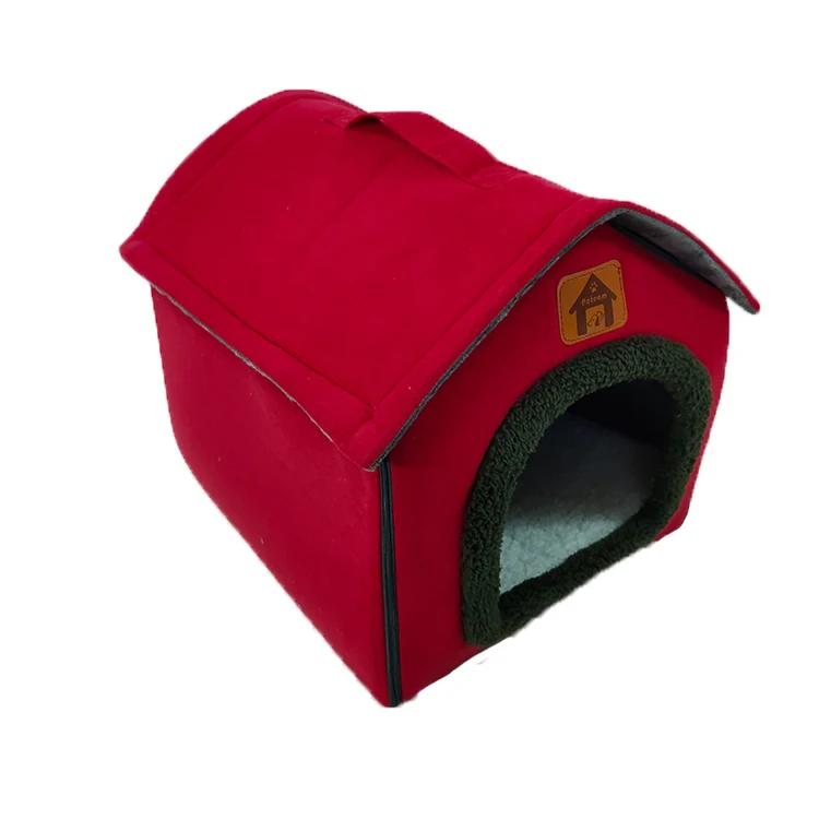 

Multi Color Folding Modern House-Shaped Pet Bed Detachable Animal Cat Dog Bed House for Sale, Customized color