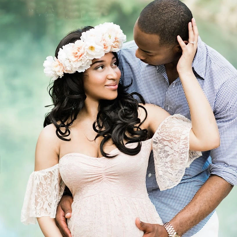 

YD - 8919 New design women maternity clothing dress elegant maxi dresses short sleeve photography maternity dresses