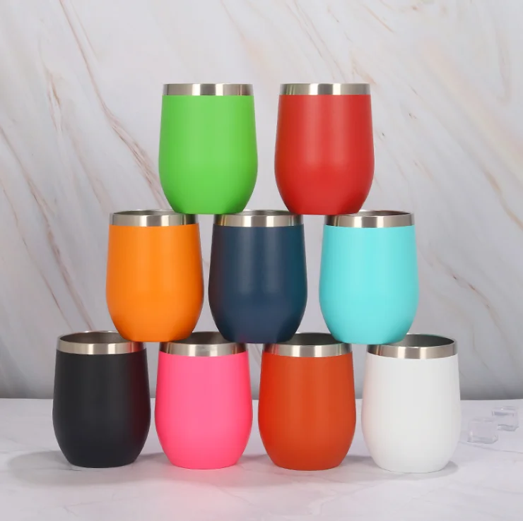 

2021 New Style Portable Personalized Custom 9oz Stainless Steel Reusable Double Wall Vacuum Thermos Metal Mug Cup For Hot Cold, Customized color