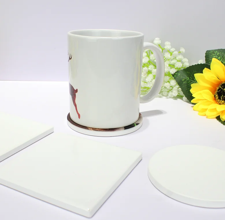 

Hot selling in America sublimation white homewares decor coasters blanks