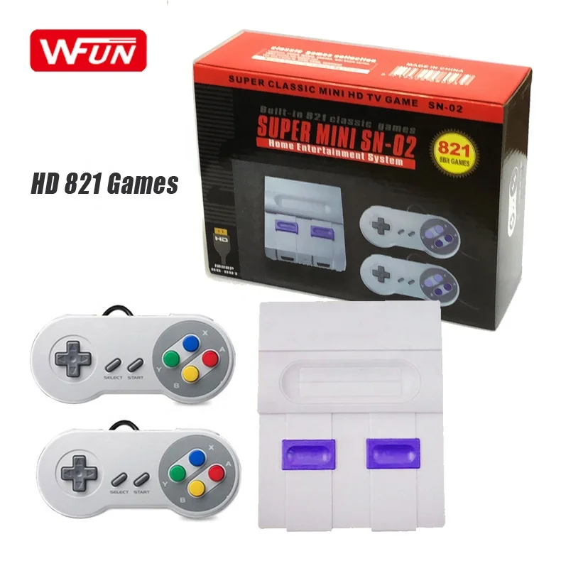 

HD output Built-in 821 Games 8bit Retro Classic Super Mini TV Video Game Console for Nintendo