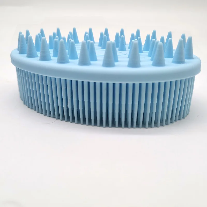 

New idea factory Customized Food Grade silicone bubble bath brush OEM ODM silicone bath body brush, Pink, light green , sky blue and custom color