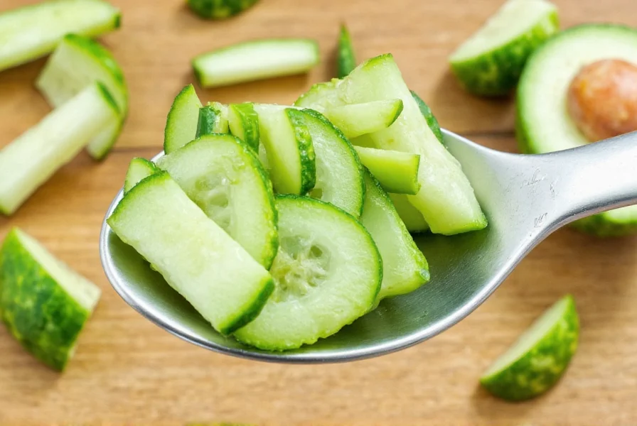 Finished Korean cucumber dish