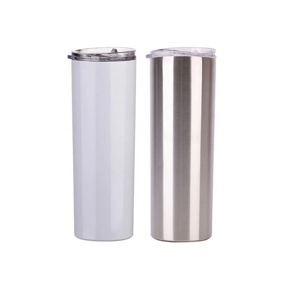 

Wholesale Double Wall Skinny Straight Stainless Steel 20 oz Tumbler Sublimation, Customized colors acceptable