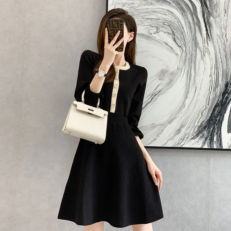 

sweater dress 2021casual sweater dress, Mix color is available