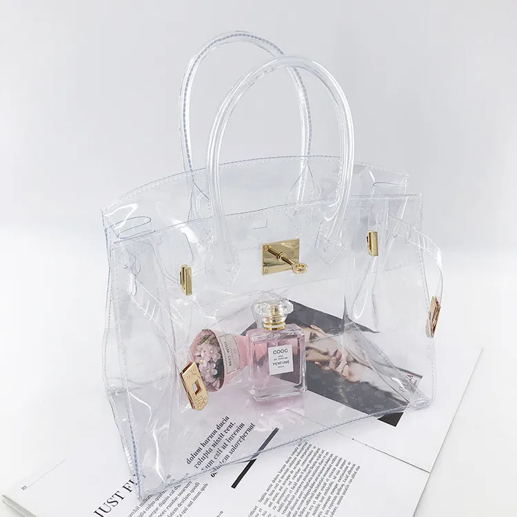 

classical European style private label pvc handbags jelly tote bag candy handbag tote bag pvc