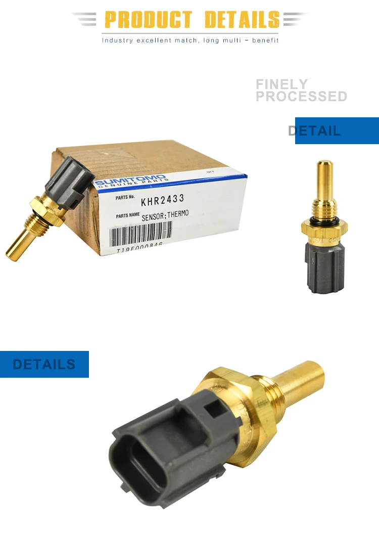Excavator Hydraulic Oil Temperature Sensor Khr2433 Sh5 Cxb For