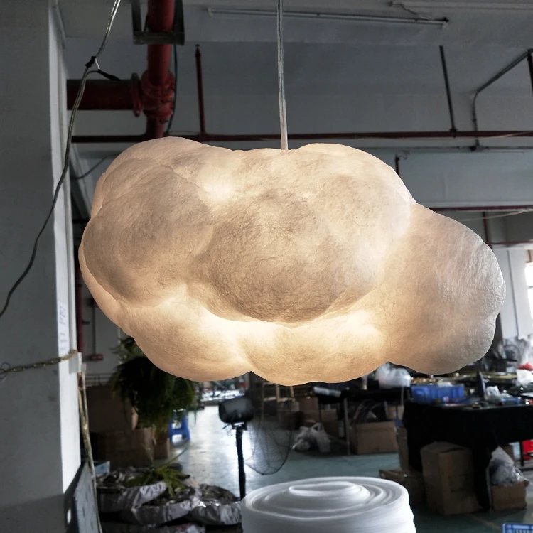 STOCK light! Polymer material modern white cloud chandelier light pendant hanging lamp for dining room ETL86178