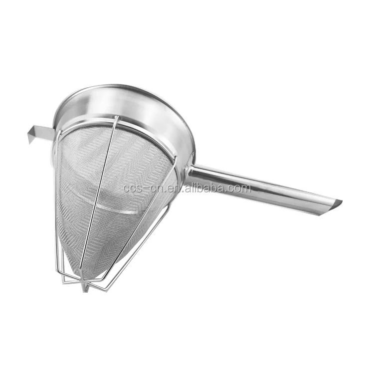 10 Bouillon Strainer Fine Mesh Reinforced, Stainless Steel 