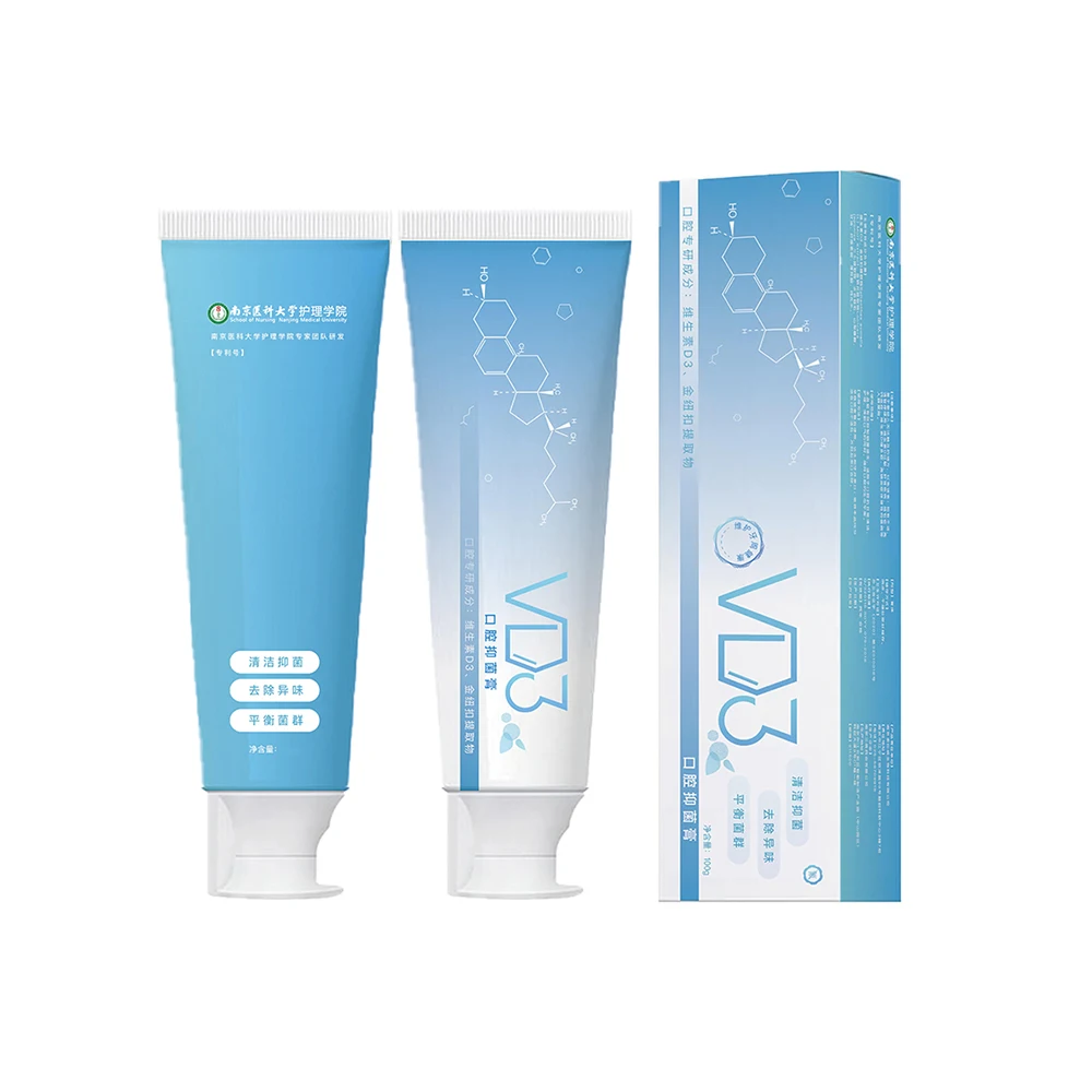 

Fully Transparent Vitamin D3 Active Teeth Whitening Toothpaste to Get Rid of Bad Breath