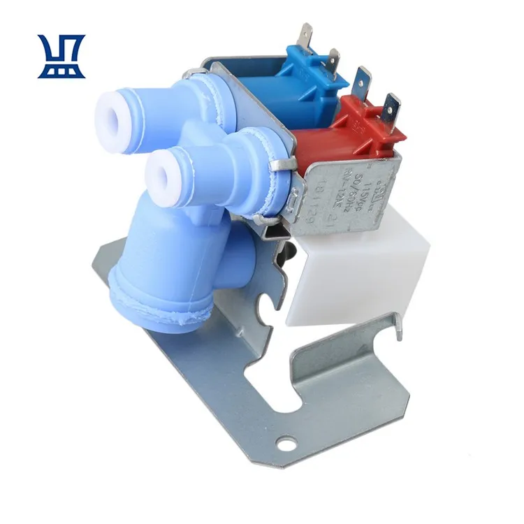 

BQLZR Free Shipping 50/60HZ AC 115V WR57X10051 Refrigerator Dual Inlet Water Valve Replacement Parts, Mixed color