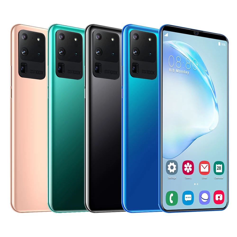 

Large Memory 8GB+512GB 6.7 Inches thin Face Unlock Dual Card phone 2021 Hot Sale S21U Android 10.0 buy mobile phone