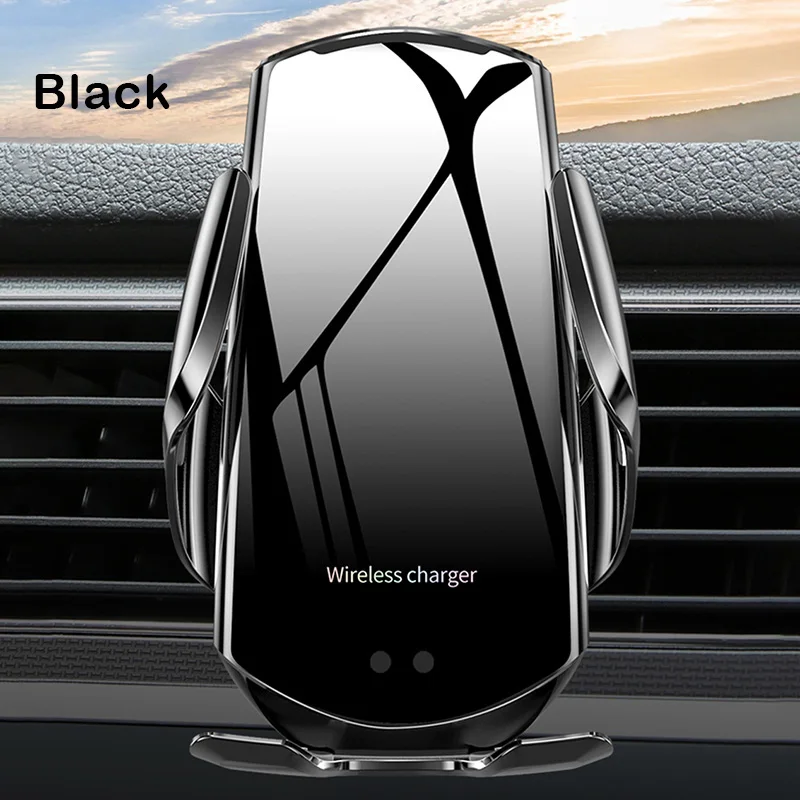 

2020 Magnetic Q6 Infrared Sensor Car Phone Holder 3 in 1 car wireless charger holder