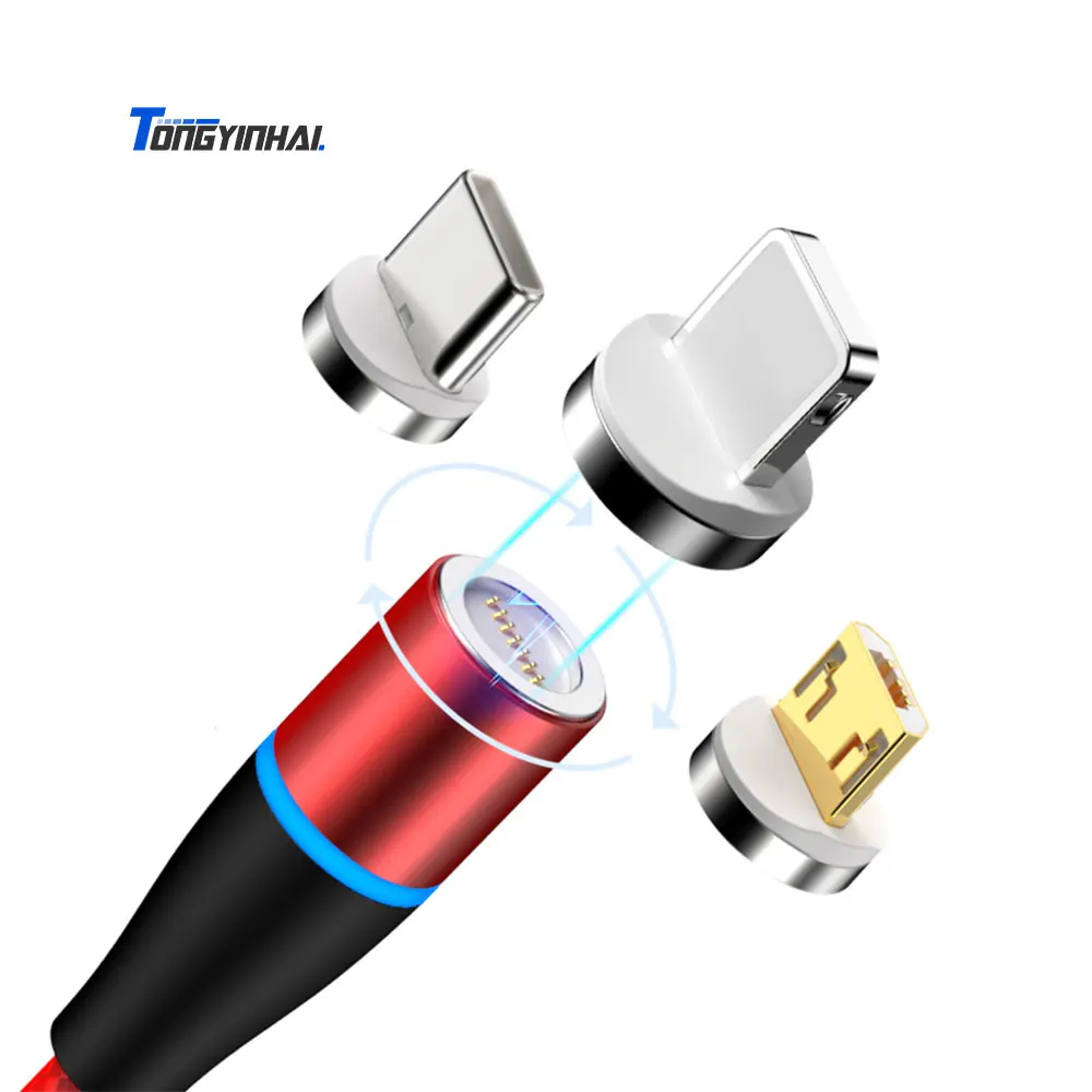 

Shenzhen Factory Charge cord 3A Fast Charging Nylon usb Magnet Cable Smartphone Multi Magnetic Charging Data Cable for iphone