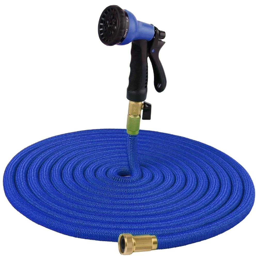 

Extensible Magic Flexible Garden Water Hose 100FT For Drip irrigation Car Watering With Spray Gun Blue, Customized