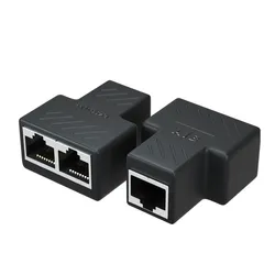 RJ45 Splitter Connector Adapter Ethernet Lan Y Spl