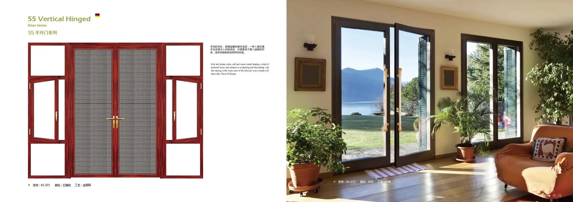 Ventanas De Aluminio De Estilo De Puertas De Doble Acristalamiento