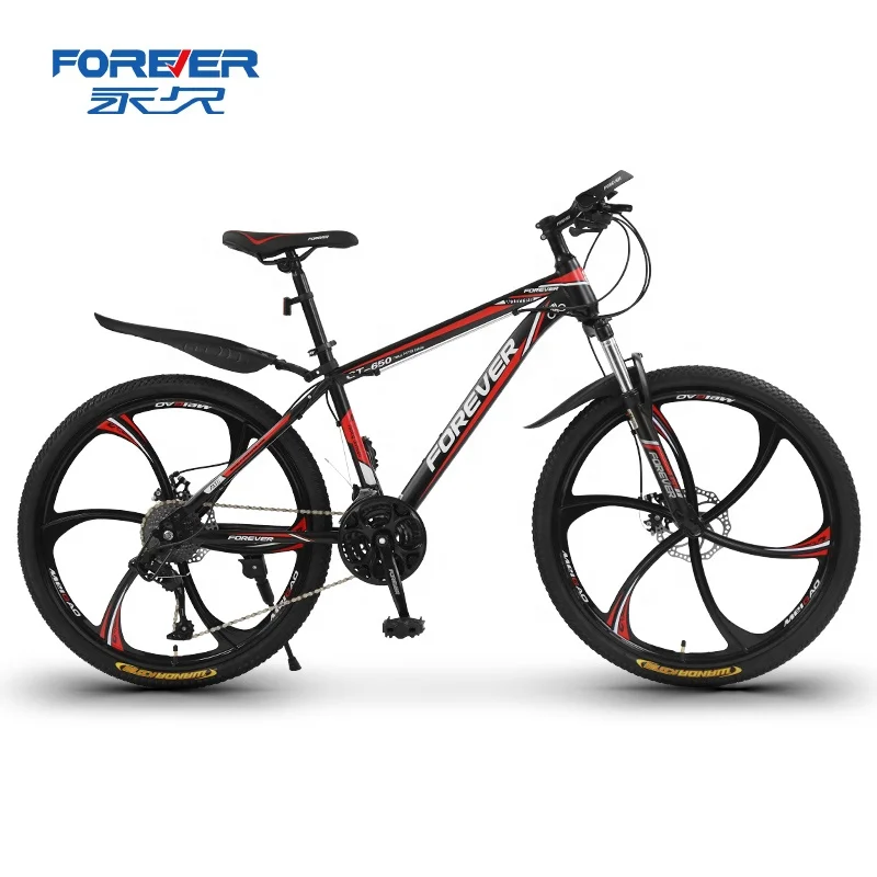 

FOREVER Factory Supply sell Magnesium alloy wheel 27 speed mountain bike 24 /26 inch shock absorbing Mountain Bike for Men