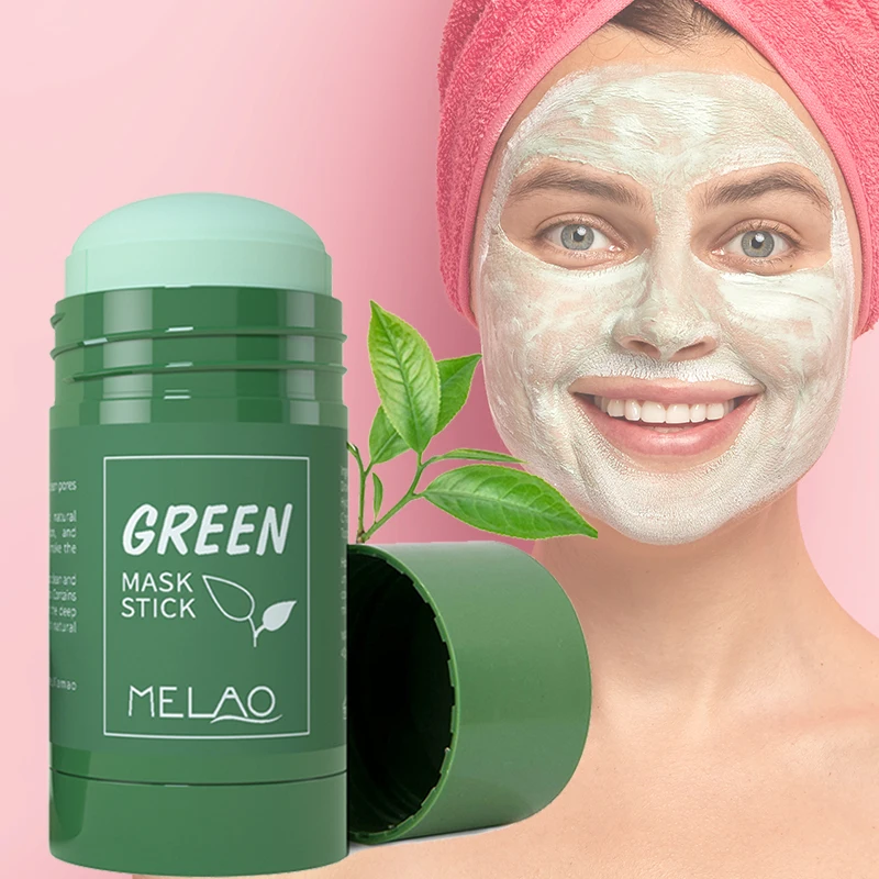 

Wholesale Skin care Facial Mask Cleansing Whitening Acne Eggplant Pink Mud Mask Green Tea Mask Stick For Blackheads