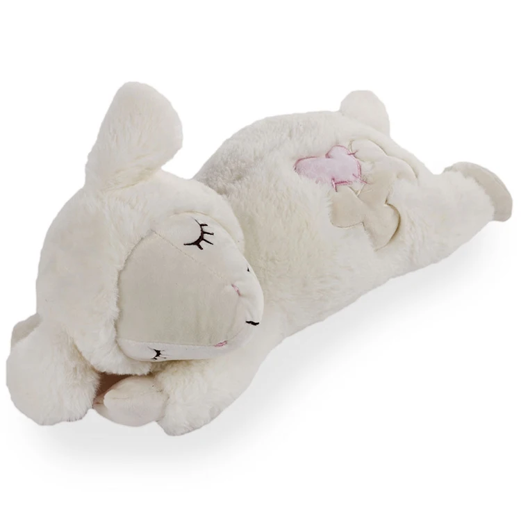 Heartbeat Sheep Plush Pet Stress Premium Shoppe Amazon Funny Natural Quality Dog Toy