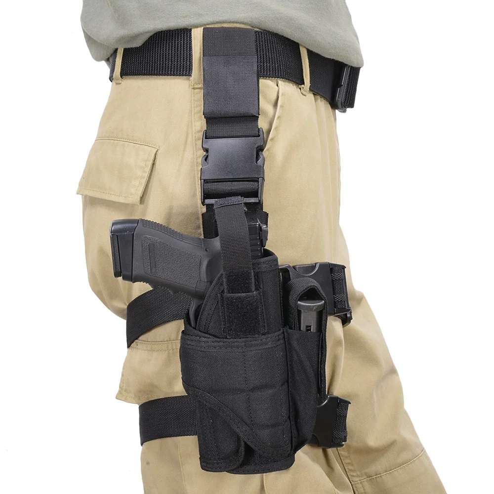 

Universal Tactical Drop Leg Thigh Gun Holster Hunting Military Airsoft Glock Beretta Handgun Pouch Case Pistol Holsters