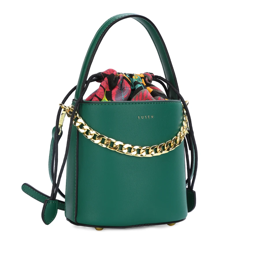 

SUSEN handbags Bohemian Style women hand bags luxury handbags for women, Green&black&khaki&red