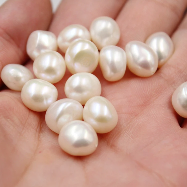 

Wholesale price natural rice freshwater pearl freshwater baroque irregular 8mm and 10mm pearl Hawaiian pearl jewelry, Natural white