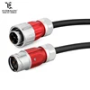 Metal Shell Waterproof IP67 Electronic Components 4 Pin Cable to Cable Flexible Moving Connector
